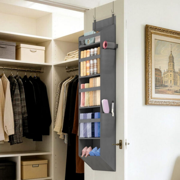 5d30ed57ae5867b31eba25871fc96bae4426cc92d106a710146af657b100836a.jpg 1 Pack Over the Door Organizer