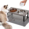 5f6a3603137416d93139a2f108afd80df5264c9d24513ec1f17cc2a12732cc87.jpg Upgraded Elevated Cat Bowls with Food Mat