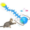 Interactive Cat Toys Ball for Indoor Cats Fast Rolling on Carpet