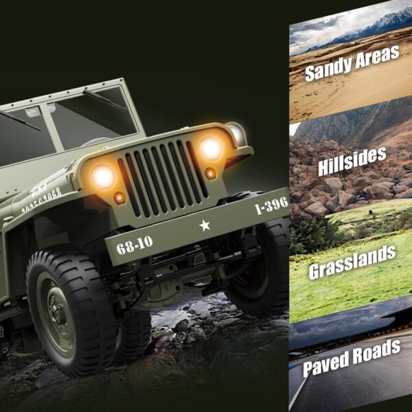 66-4-600x600-1.jpg 1:10 Scale D888 Willys RC Crawlers Truck 2.4Ghz 4WD Off Road Rock Crawler Vehicle with Lights RC Truck