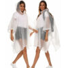 2 Pack Rain Ponchos for Adults Reusable