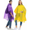 2 Pack Rain Ponchos for Adults Reusable