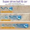 Interactive Cat Toys Ball for Indoor Cats Fast Rolling on Carpet