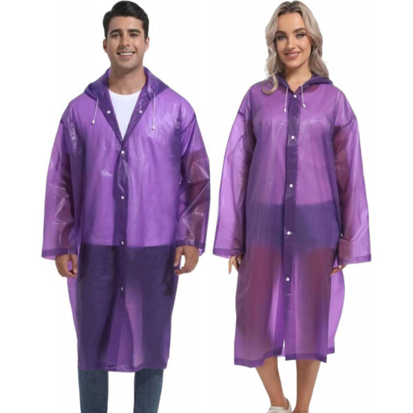 2PCS Rain Ponchos for Adults
