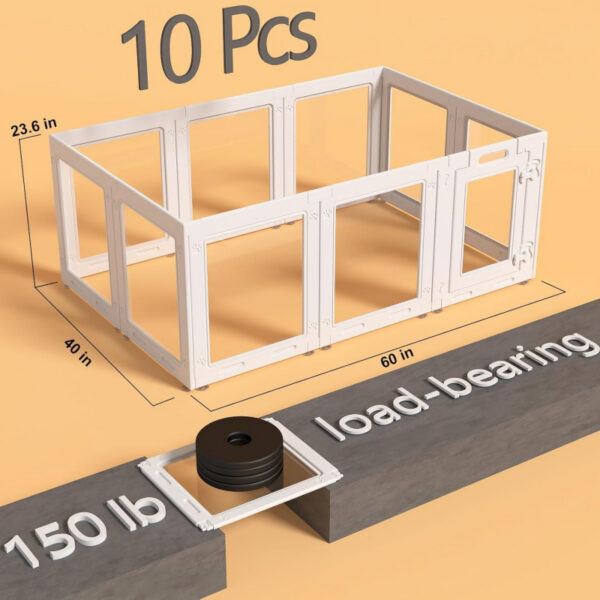 96d12e4a1172626c80d8aa6bed2fed5fc1f87cea2026f8e9e522a29873a0b25a.jpg Clear Acrylic Dog Playpen with Door