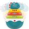 ABS-Plastic-Dinosaur-01-600x600-1.jpg Animal Shape Baby Educational Toys Tumbler Rainbow Ring Box Big Roly Poly Rock Dinosaur Tumbler Toy