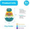 ABS-Plastic-Dinosaur-02-600x600-1.jpg Animal Shape Baby Educational Toys Tumbler Rainbow Ring Box Big Roly Poly Rock Dinosaur Tumbler Toy