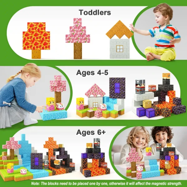 Advanced-Set-Build-Mine-Magic-Portal-Set-05.jpg.webp 100 PCS OEM Build World Magic Portal Plastic Magnetic Tiles STEM Sensory Magnetic Blocks