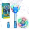 Version 1.0.0 Outdoor Toys Bubble Wand Toys 10 Holes Rich Bubbles Plastic Electric Bubble Wand Toys