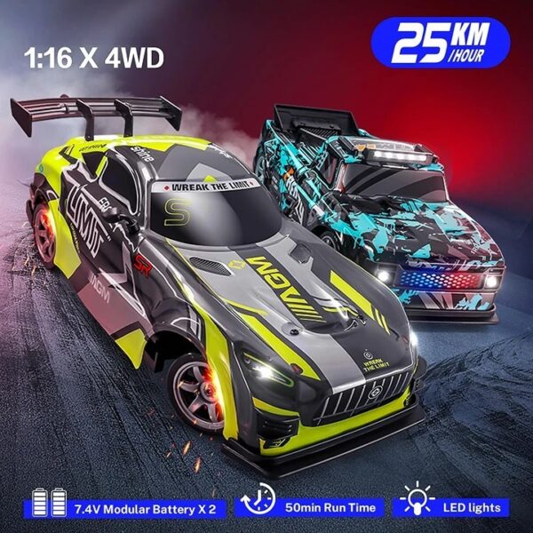 Blue-02.jpeg 1:16 Scale Kids Electric 2.4Ghz Rc 4×4 Drift Racing Car Toy