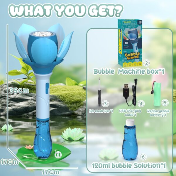 Blue-07-600x600-1.jpg Outdoor Toys Bubble Wand Toys 10 Holes Rich Bubbles Plastic Electric Bubble Wand Toys