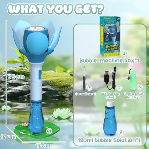 Blue-07.jpg Outdoor Toys Bubble Wand Toys 10 Holes Rich Bubbles Plastic Electric Bubble Wand Toys