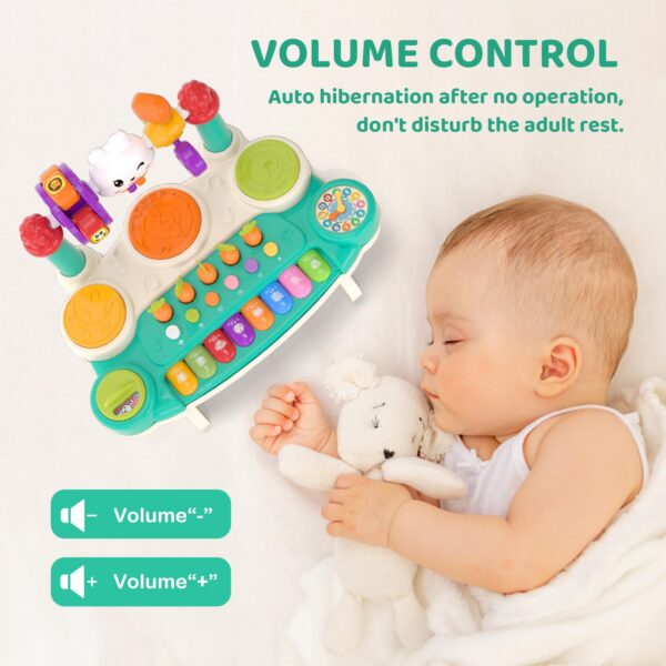 Blue-08-1.jpg 20-in-1 Musical Rabbit Piano Toy Early Education Instrument Plastic Animal Sound Electronic Piano Toy