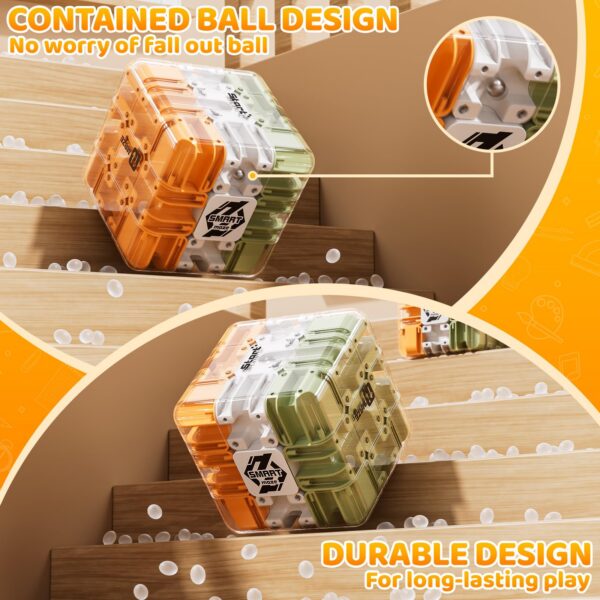 Green-07.jpg New Design 2 in 1 3D Maze Magic Cube Stress Relief Toys for Kids Fidget Toys Multicolor Labyrinth Magic Steel Ball Cube Toys