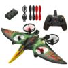 Green-1-Battery-01.jpg 2.4G RC Induction Pterodactyl Netflix Toys Quadcopter Fixed Wing Flyer Toys Pterosaur Remote-controlled Aircraft Toys