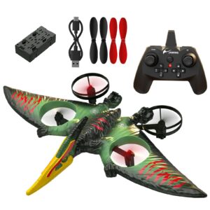 2.4G RC Induction Pterodactyl Netflix Toys Quadcopter Fixed Wing Flyer Toys Pterosaur Remote-controlled Aircraft Toys