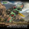 Green-1-Battery-08.jpg 2.4G RC Induction Pterodactyl Netflix Toys Quadcopter Fixed Wing Flyer Toys Pterosaur Remote-controlled Aircraft Toys