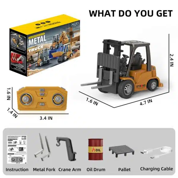 Main-02-2-600x600.jpg.webp 2 in 1 Transformable Lift Fork & Hook Mini RC Construction Vehicles Rechargeable 1/64 Mini Rc Forklift Truck