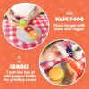 34 Pcs BBQ Play Grill Kitchen Toy Set Barbecue Cooking Play Set With Realistic Light Sound for Kid