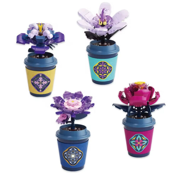New Arrival Plant Series Educational Building Block Tiny Set 12 Styles Cup Plant Decoration Versatile Cup Flower Block Set