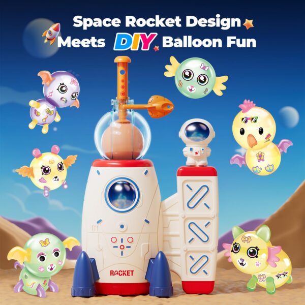 Off-white-02.jpg Creative Arts Crafts DIY Space Magic Balloon Craft Kit for Kids Birthday Gift with Balloons Accessories