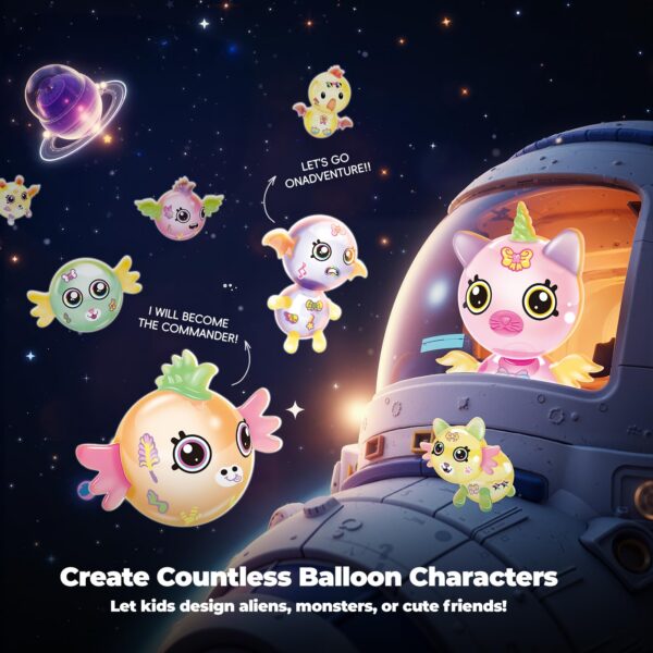 Off-white-05.jpg Creative Arts Crafts DIY Space Magic Balloon Craft Kit for Kids Birthday Gift with Balloons Accessories