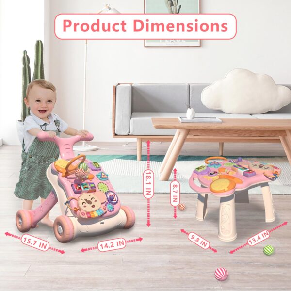 Pink-02-600x600-1.jpg Multifunctional Baby Learning Walker Infant Push Stroller Car Activity Center 3 in 1 Baby Walker