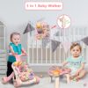 Pink-03.jpg Multifunctional Baby Learning Walker Infant Push Stroller Car Activity Center 3 in 1 Baby Walker