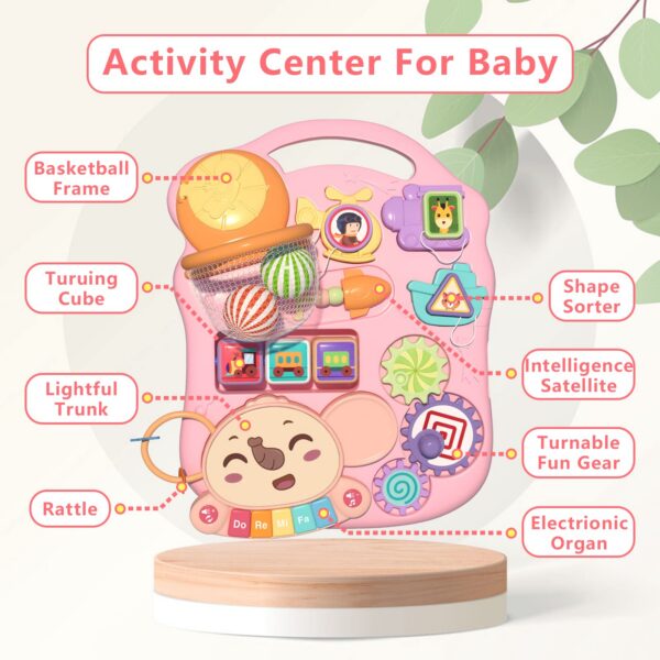 Pink-04.jpg Multifunctional Baby Learning Walker Infant Push Stroller Car Activity Center 3 in 1 Baby Walker