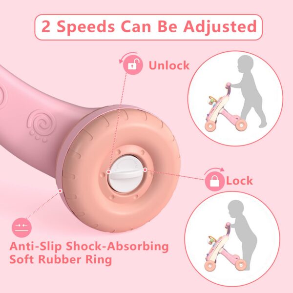 Pink-05.jpg Multifunctional Baby Learning Walker Infant Push Stroller Car Activity Center 3 in 1 Baby Walker