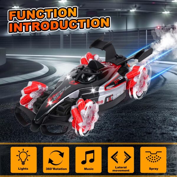 Red-1-06-1-600x600-1.jpg 1:12 Scale 2.4GHz Remote Control Car Racing Drift 360 Rotating With Light Sound Spray Rc Stunt Car Toys