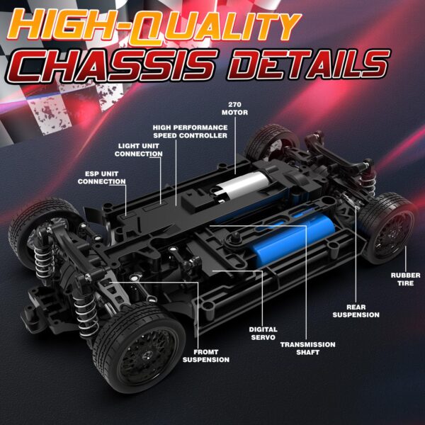 White-06-1-600x600-1.jpg 1:16 4WD 2.4GHz 50km/H High Speed Remote Control Drift Car with Gyro