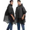 2 Pack Rain Ponchos for Adults Reusable