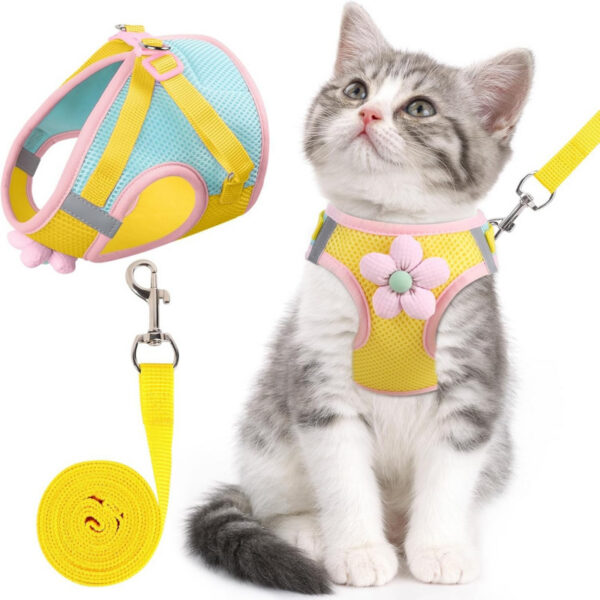 af2274fa63f744255fe00e0835d9c0457014684d1c4f257fb36695dd01b416e8.jpg Cat Harness and Leash Set for Walking Escape Proof