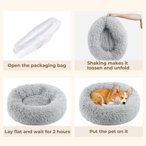 b0363202e57987a6b50c281814a8b978f0afcc9041484de2e3eb8d9bf58e99b6.jpg Calming Donut Dog and Cat Bed for Indoor Cats