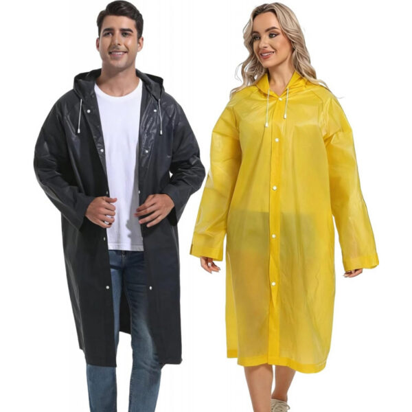 2PCS Rain Ponchos for Adults