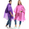 2 Pack Rain Ponchos for Adults Reusable