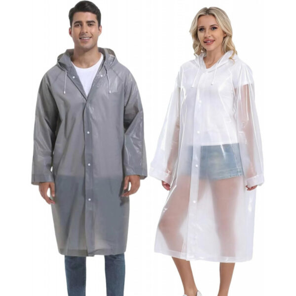 2PCS Rain Ponchos for Adults