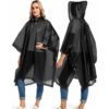 2 Pack Rain Ponchos for Adults Reusable