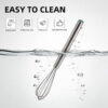 2Pcs 10in Mini Whisk 304 Stainless Steel Small