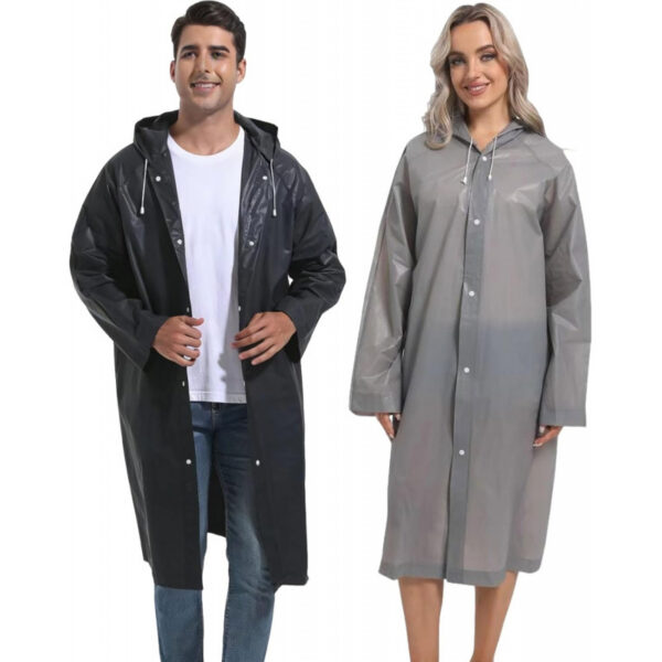 2PCS Rain Ponchos for Adults