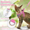 ca45f67808473522c5dabb2fdf447dc7a89d3d76c5000917edddb2efa24d5acf.jpg Cat Harness and Leash Set for Walking Escape Proof