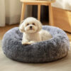 cb83ccd28b161305cb03d381c6d364d84c0028719735fcf1eb2bc98ba3526150.jpg Small Dog Bed, Calming Soft Anti-Anxiety Donut Cat Bed