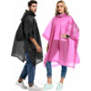 2 Pack Rain Ponchos for Adults Reusable