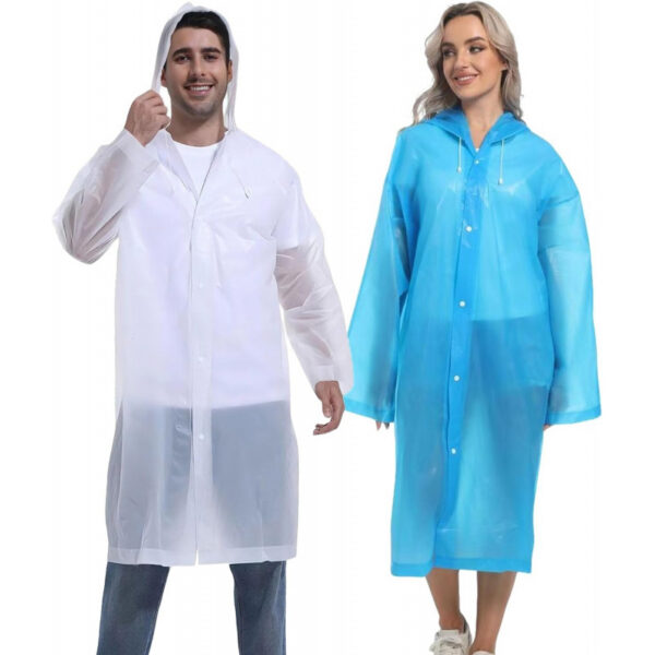 2PCS Rain Ponchos for Adults