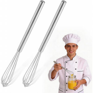 d000086d59a3ab3d42b2fc593df84bfc4865ee62b5e2b7d133bc6fbfc0057280.jpg 2Pcs 10in Mini Whisk 304 Stainless Steel Small