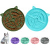 d01eaabf9bc4b6d27c93c78329bc072daa87955aaf17070f82c545c76b068443.jpg 2 Pcs Silicone Slow Feeder Cat Bowl