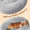 da33d30378644d2e7a17be741b08dcc54af7e9af0dcba52f9f1330a65d1fba3f.jpg Small Dog Bed, Calming Soft Anti-Anxiety Donut Cat Bed
