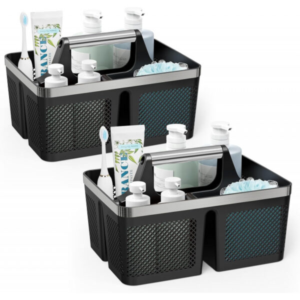 e206dc5e37563aa61f07cb5becea60e0b2ff85260cac50c2078185bb4a3db3e7.jpg Black Portable Shower Caddy