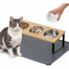 e3608c6230a693828d258b24081dd49f2275626e812ce0029844f83fe926abfb.jpg Upgraded Elevated Cat Bowls with Food Mat